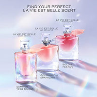 Lancôme La Vie Est Belle Eau de Parfum - Long Lasting Fragrance with Notes of Iris, Earthy Patchouli, Warm Vanilla & Spun Sugar - Floral & Sweet Women's Perfume, 0.34 Fl Oz