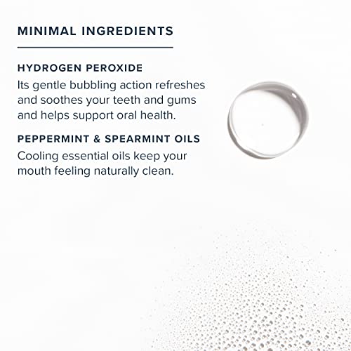 Heritage Store Hydrogen Peroxide Mouthwash, Oral Care with Refreshing Wintermint, Gentle Bubbling Action for Clean, Healthy Gums & a Fresh Mouth, Sweetened with Xylitol, Cool Mint Flavor, 16oz
