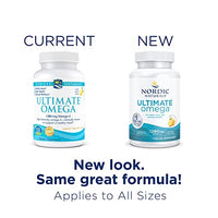 Nordic Naturals Ultimate Omega, Lemon Flavor - 90 Soft Gels - 1280 mg Omega-3 - High-Potency Omega-3 Fish Oil Supplement with EPA & DHA - Promotes Brain & Heart Health - Non-GMO - 45 Servings