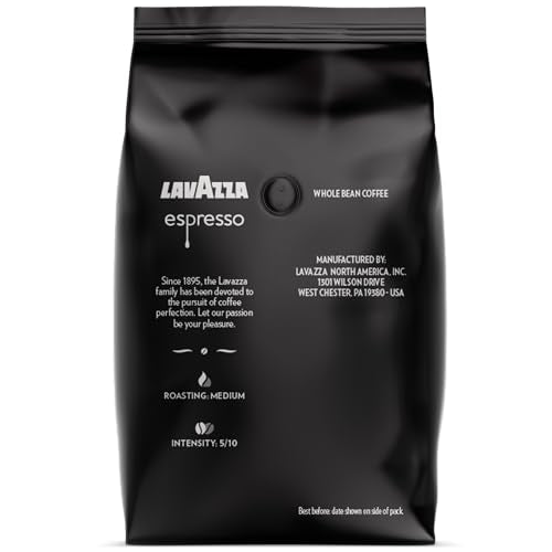 Lavazza Espresso Whole Bean Coffee Blend, Medium Roast, 2.2 Pound Bag (Packaging May Vary) Premium Quality, Non GMO, 100% Arabica, Rich bodied