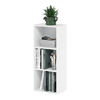 Furinno Luder Bookcase / Book / Storage , 3-Tier, White