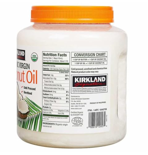 Kirkland Signature, Organic Virgin Coconut Oil, 84 fl oz