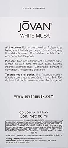 Jovan White Musk by Jovan for Men - 3 Ounce EDC Spray