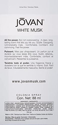 Jovan White Musk by Jovan for Men - 3 Ounce EDC Spray