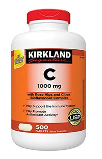 Kirkland Signature Vitamin C 1000 mg., 500 Tablets (2 Pack)