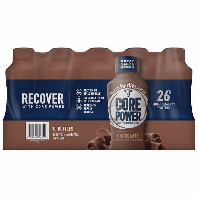 Fairlife Core Power 26g High Protein Chocolate Shake, 14 Fl Oz (Pack of 10)