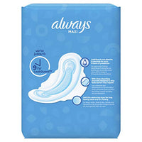  Always Maxi Size 1 Regular Pads For Women, With Wings