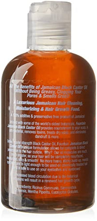 Fountain Jamaican Black Castor Oil Hair Food Dry Itchy Hair Bump Scalp Reversal Treatment 4 Ounces