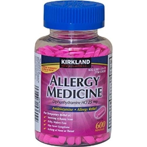 Kirkland Signature Allergy Medicine 25 mg., 600 Minitabs