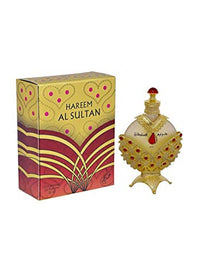 KHADLAJ PERFUMES Hareem Al Sultan Concentrated Perfume Oil Gold for Women, 1.18 Ounce (Floral,Fresh,Sandalwood)