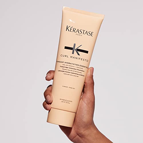 KERASTASE Curl Manifesto Hydratation Essentielle Conditioner | Lightweight Conditioner | Detangles, Smooths & Prevents Frizz | For All Wavy, Curly, Very Curly & Coily Hair | 8.5 Fl Oz