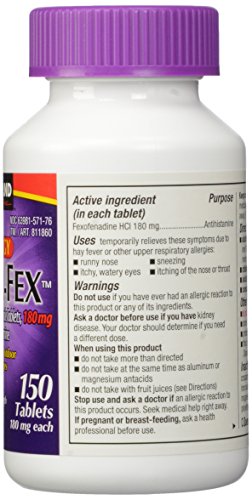 Kirkland Signature Aller-Fex , 180 mg 150 Tablets