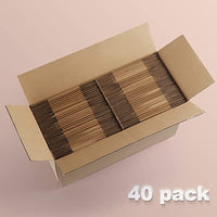 Edenseelake 40 Pack 6x4x4 inches Shipping Boxes Small Cardboard Boxes, Brown