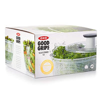 OXO Good Grips Large Salad Spinner - 6.22 Qt., White