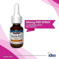 Kirkland Signature Aller-Flo Fluticasone Propionate (Glucocorticoid) 50 mcg, Nasal Allergy Spray (1 Bottle 144 Metered Sprays) Bundle with Exclusive "Allergy Relief" - Better Idea Guide