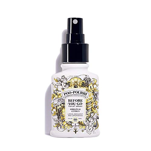 Poo-Pourri Before-You-Go Toilet Spray, Original Citrus, 2 Fl Oz - Lemon, Bergamot and Lemongrass