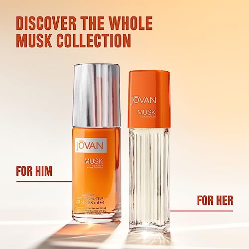 Jovan Musk Eau de Cologne Spray, Sexy Cologne for Women, Vegan Formula, 2.0oz