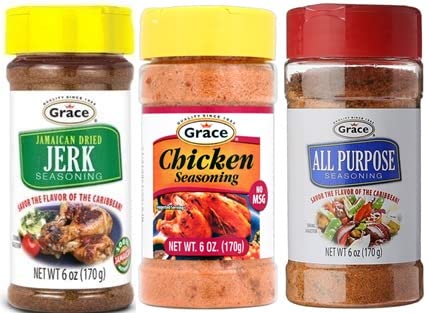 GRACE SEASONING MIX VARIETY PACK (DRIED JERK-CHICKEN AND ALL PURPOSE) 1 EACH