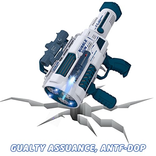 VERSDITAS Automatic Gatling Bubble Gun,That Produces Thousands of Bubbles per Minute, Suitable for Children and Adults and Perfect for Indoor and Outdoor Birthday Parties for Girl Boy