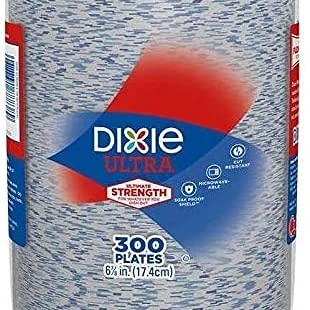 Dixie Ultra Paper Plate, 6-7/8 Inch, 300 Count