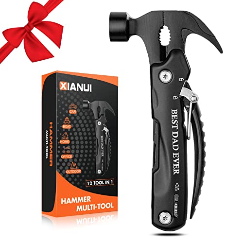 Gifts for Dad, 12 in 1 Multitool Hammer BEST DAD EVER, Dad Gifts from Daughter Son Wife, Unique Birthday Gifts Ideas, Christmas Stocking Stuffers for Dad Who Wants Nothing