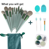 Makeup Brushes 22 Pcs Makeup Kit,Foundation Brush Eyeshadow Brush Make up Brushes Set (Green, 22 Piece Set)