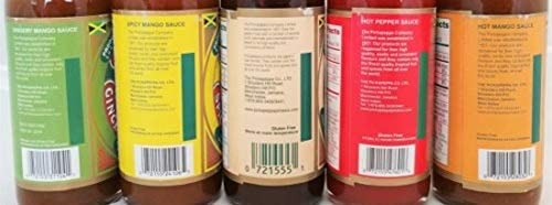 PICKAPEPPA SAUCES VARIETY 4PK ( BROWN - HOT MANGO SAUCE - SPICY MANGO SAUCE - GINGERY MANGO SAUCE)