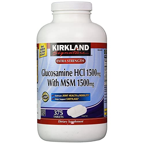 Kirkland Signature Glucosamine with MSM, 375 Tablets