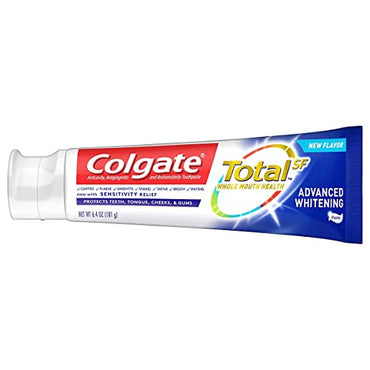 Colgate Total SF Advanced Whitening Toothpaste, 6.4 Ounce (Pack of 5)