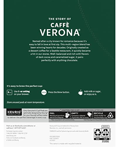 Starbucks Caffe Verona K-Cups, 24 Count