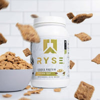 Ryse Loaded Protein Powder | 25g Whey Protein Isolate & Concentrate | with Prebiotic Fiber & MCTs | Low Carbs & Low Sugar | 27 Servings (Cinnamon Toast)
