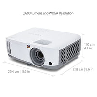 ViewSonic 3800 Lumens WXGA High Brightness Projector for Home and Office with HDMI Vertical Keystone (PA503W)