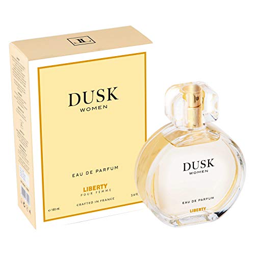 Liberty Luxury Dusk Perfume Spray for Women (100ml/3.4Oz), Eau De Parfum (EDP), Designed in France, Long Lasting Smell, Fruity Notes.