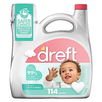 Dreft Stage 2: Active Baby Liquid Laundry Detergent 114 Loads 165 fl oz
