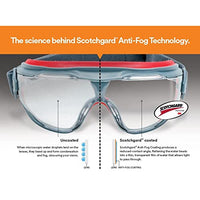 3M GoggleGear 500 Series GG501SGAF, Clear Scotchgard Anti-fog lens