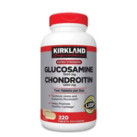 Kirkland Signature Extra Strength Glucosamine 1500mg/Chondroitin 1200mg Sulfate - 220 Count (Pack of 1), Tablet