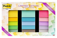 Post-it Super Sticky Notes, Limited Edition Color Collection, 3x3 in, 15 Pads/Pack, 45 Sheets/Pad