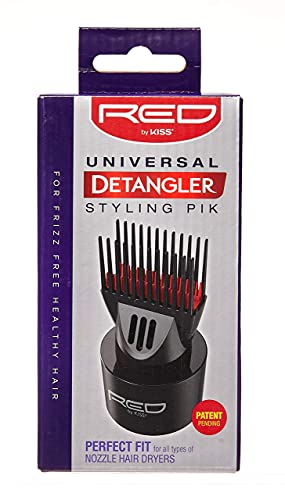 Red by Kiss Universal Detangling Blow Dryer Hair Styling Pik – Compatible with all Hair Dryers