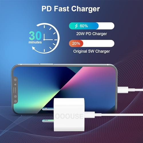 Phone 14 13 12 Fast Charger [Certified],USB C Wall Charger Fast Charging 20W Adapter with 10FT Type-C to Cable Compatible with 14 13 12 Pro Max Mini 11 Xs XR X 8 Plus