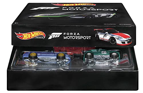 Hot Wheels Forza 5-Pack of Toy Video Game Race Cars, 1:64 Scale with Authentic Details & Realistic Decos, Gift for Collectors & Kids 3 Years & Up [Amazon Exclusive]