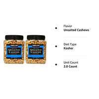 Kirkland Signature Kirkland Signature Unsalted Cashews, 2.5 Pound, 2 Pack