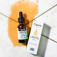 Cliganic 100% Pure Vitamin E Oil for Skin, Hair & Face - 60,000 IU, Non-GMO Verified | Natural D-Alpha Tocopherol