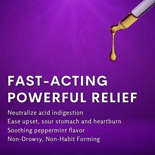 Forces of Nature – Natural, Heartburn & Acid Indigestion Relief (10ml) Non GMO, Safe Relief for Symptoms of GERD, Sour & Upset Stomach, Pressure and Bloating, Gas, Burning and Sour Acid burps