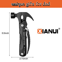 Gifts for Dad, 12 in 1 Multitool Hammer BEST DAD EVER, Dad Gifts from Daughter Son Wife, Unique Birthday Gifts Ideas, Christmas Stocking Stuffers for Dad Who Wants Nothing