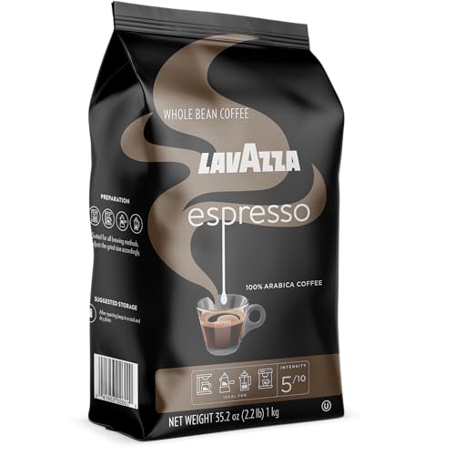 Lavazza Espresso Whole Bean Coffee Blend, Medium Roast, 2.2 Pound Bag (Packaging May Vary) Premium Quality, Non GMO, 100% Arabica, Rich bodied