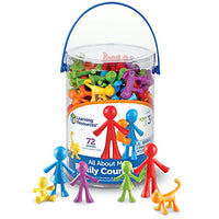 Learning Resources All About Me Family Counters, Set of 72, Ages 3+, SEL, Sensory Skills,Color Recognition