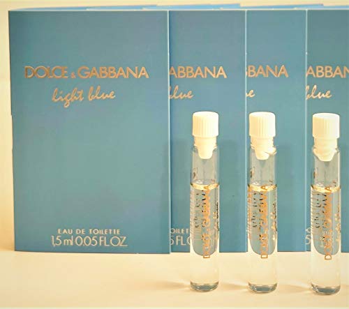 D & G LIGHT BLUE by Dolce & Gabbana EDT VIAL ON CARD MINI (Package Of 3)