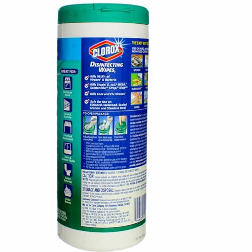 Clorox Disinfecting Wipes Disinfecting Fresh Scent Canister 7 " X 8 " (Pack of 3)