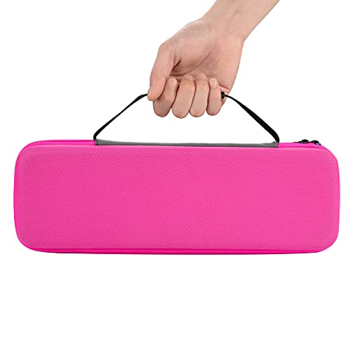 Linkidea Hard Travel Case for Revlon Hair Dryer Brush, Hot Tools One-Step Hair Dryer and Volumizer Styler, Hot Air Brush Carrying Case Box (Rose Red)