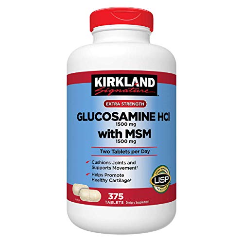 Kirkland Signature Glucosamine with MSM, 375 Tablets (4 Pack)